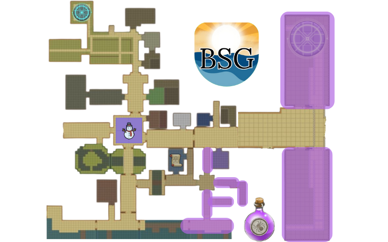 fear potion map for the Brighter Shores Christmas Event 2025